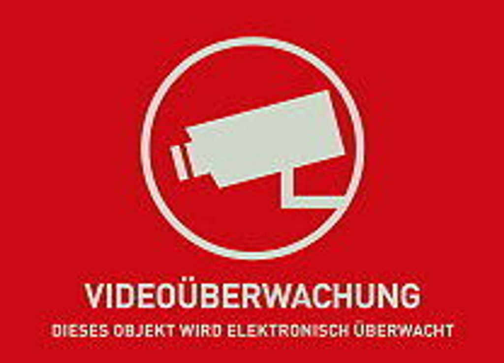 ABUS Warnaufkleber Video -D- 148x105mm
