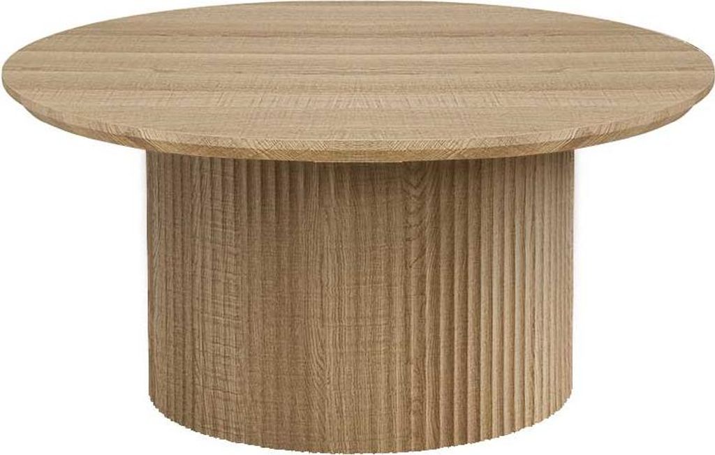 Couchtisch Lagos - Ø80x38cm - Eiche Nachbildung