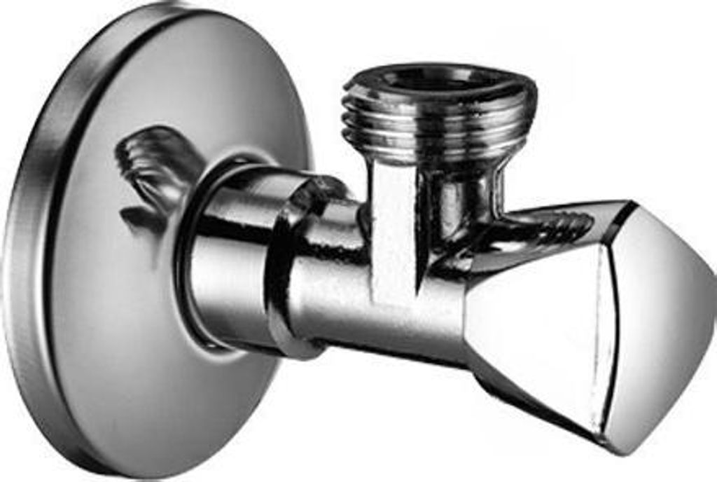 Robinet d'angle 1/2" x 3/8" - Chromé - Laiton de haute Image du produit 
