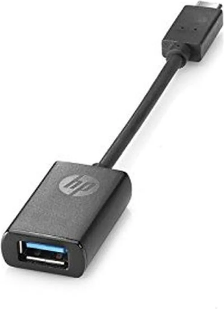 Adaptateur USB Type-C Femelle vers USB A Mâle HP HSA-B02 Noir Universel