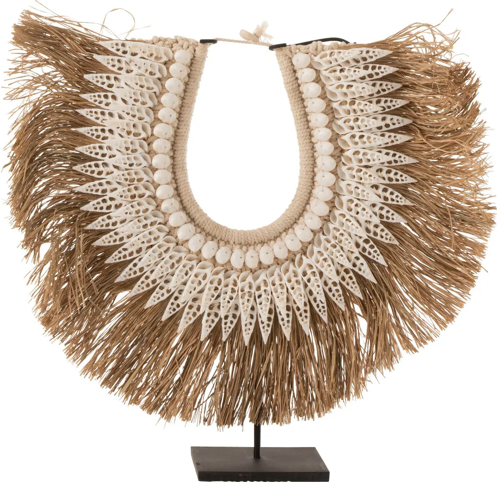 Sublimez votre étagère avec le collier Dora J-Line blanc en coquillages S