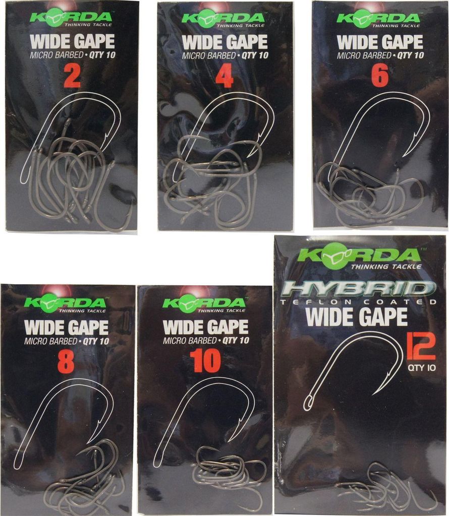 Korda Wide Gape Karpfenhaken , Größe:10 Produktbild 