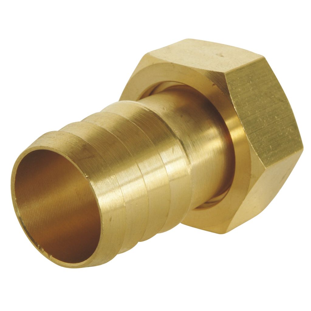 SOMATHERM FOR YOU – Gerader Schlauchanschluss – Zuverlässig, schnell und einfach anzuschließen – 3/4"-Drehmutter für Gartenschläuche mit ...