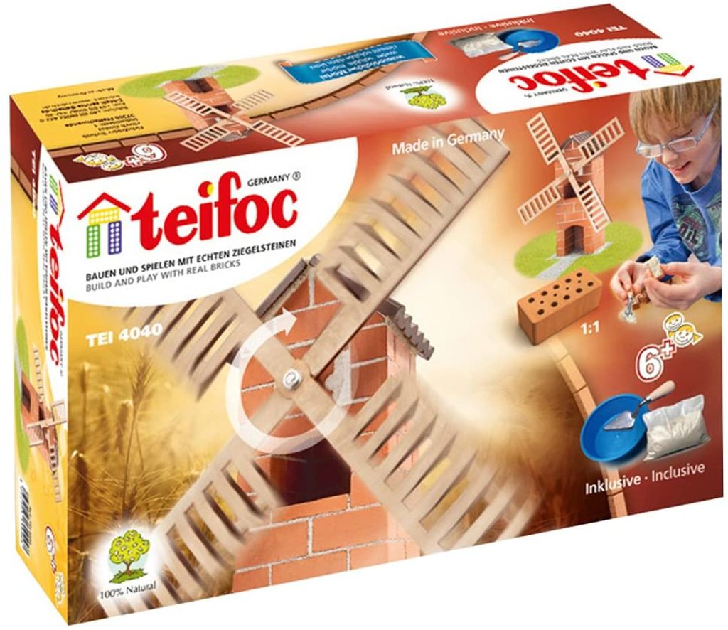 Teifoc Steinbaukasten Windmühle 4040 Immagine del prodotto 