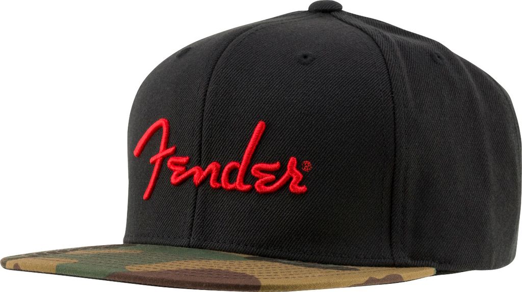 Fender Camo Flatbill Deckel Black UNI