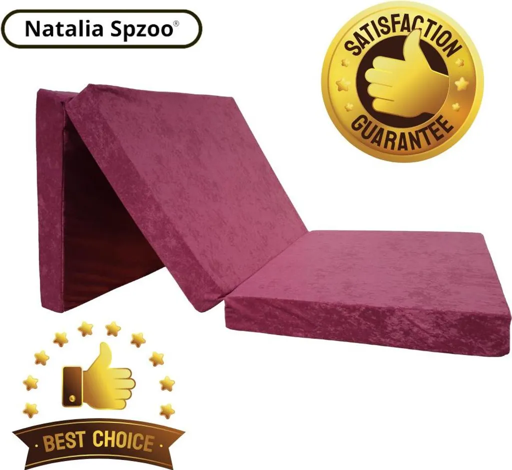 Matelas d'appoint pliant 190x90x8 cm : la solution gain de place invités