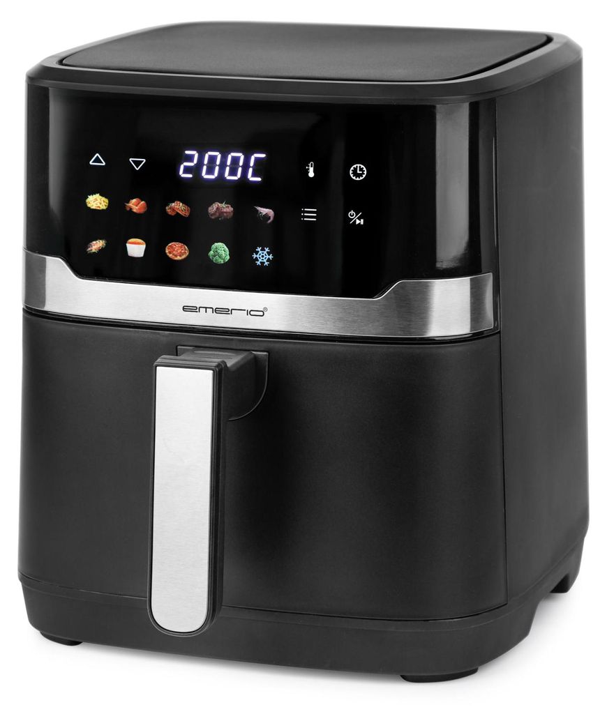 Emerio XXL Heißluftfritteuse 6,5 Liter Airfryer schwarz digital