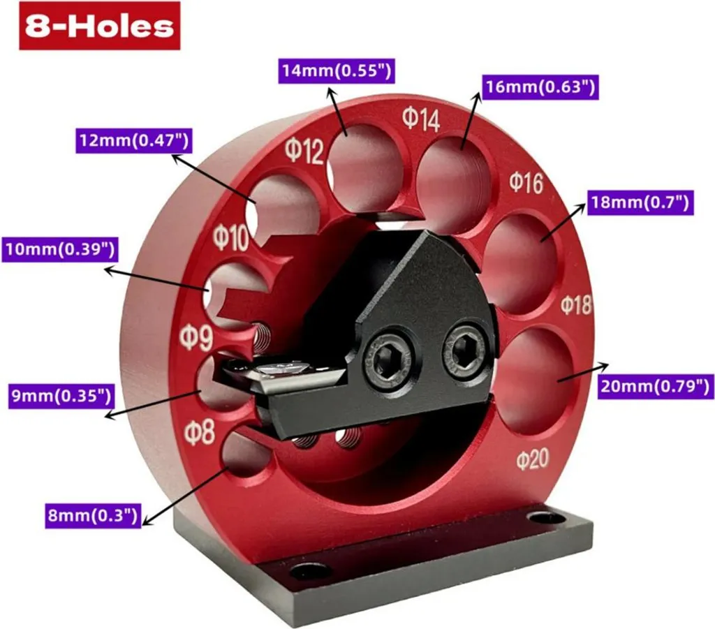 Machine à fabriquer des tourillons ronds avec 8 trous pour perceuse