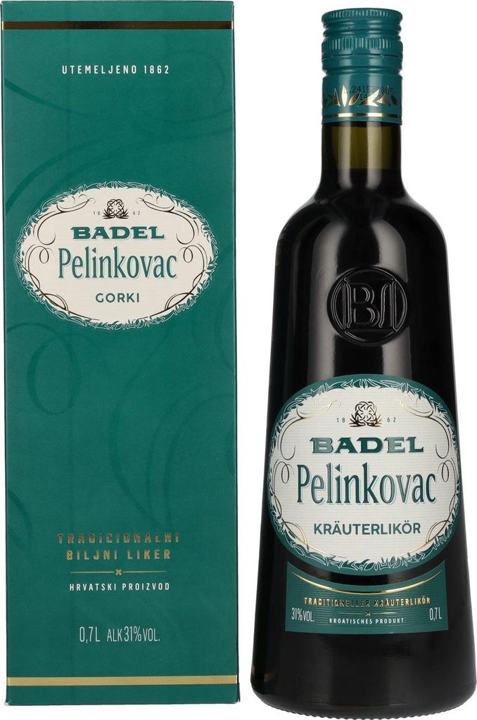 Badel Pelinkovac GORKI 31% Vol. 0,7l in Geschenkbox Produktbild 