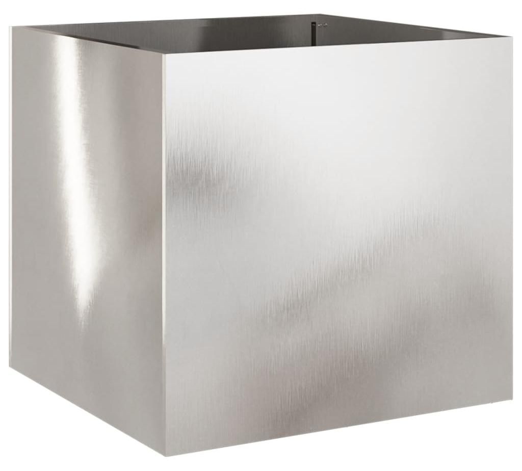vidaXL Pflanzkübel Silbern 49x47x46 cm Edelstahl Produktbild 