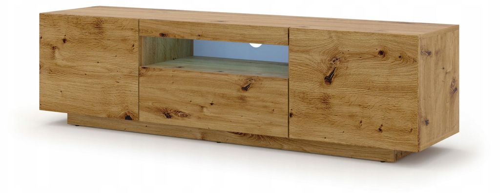 Homlando szafka RTV Aura 150 cm dąb artisan Zdjęcie produktu 
