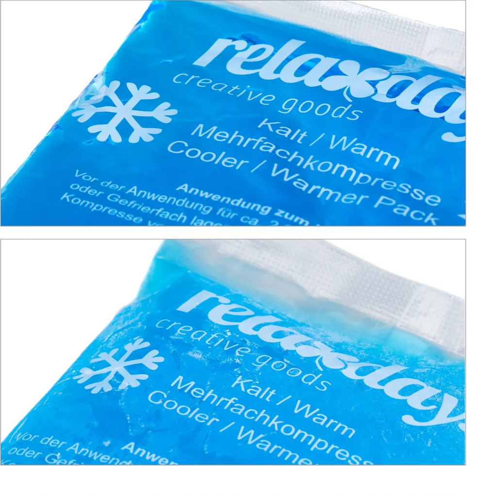 cuscinetti di raffreddamento relaxdays rettangolari, set da 4 blu - 6