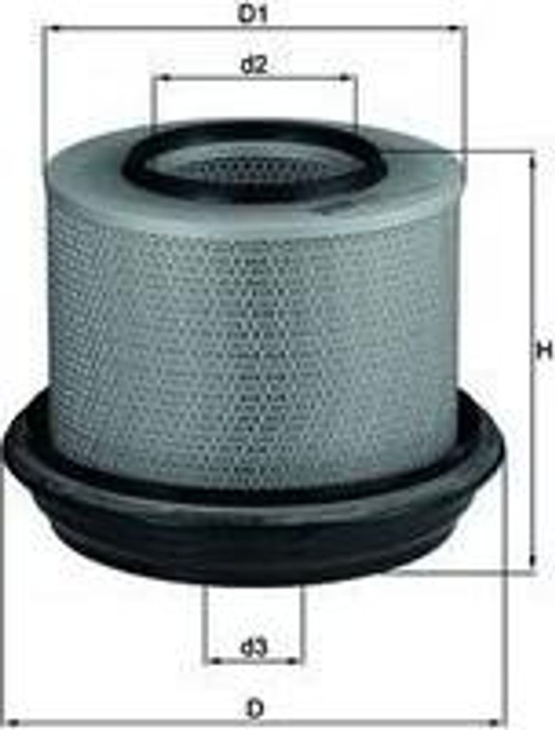Luftfilter MAHLE LX 263 Filtereinsatz