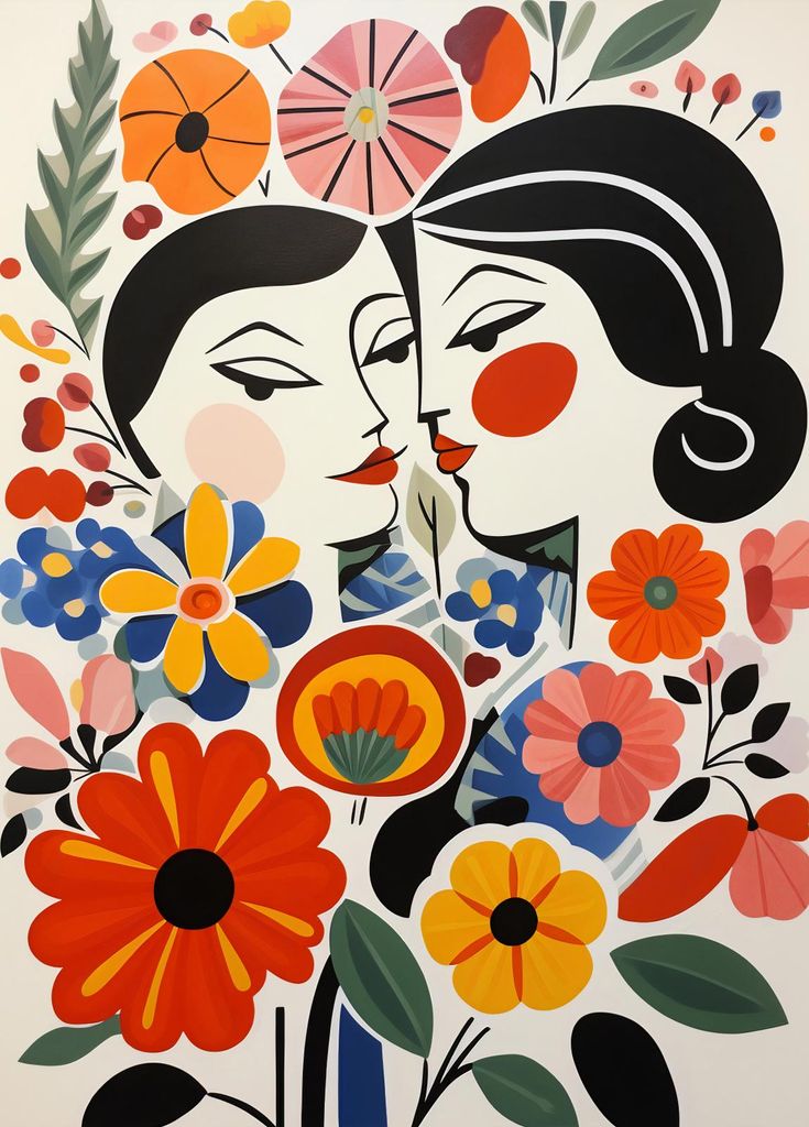 Plakat 39,5x55cm Blumenromanze