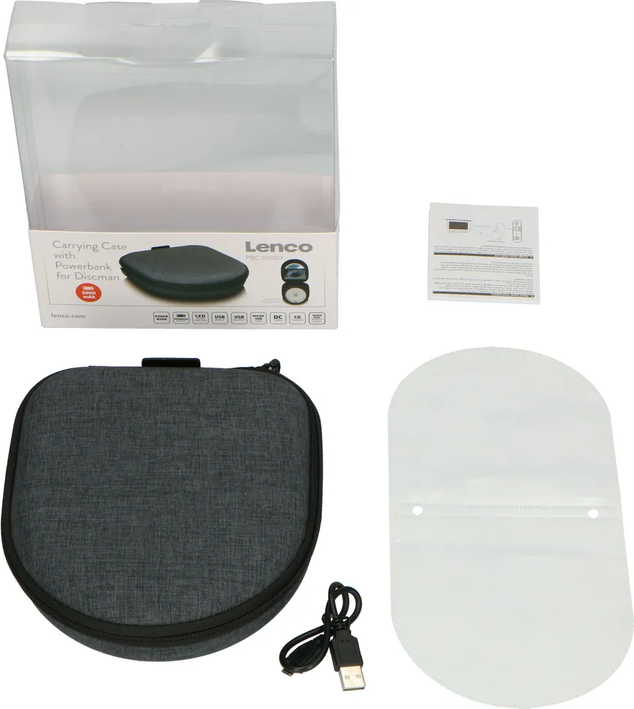 Sac de Voyage pour Discman et Accessoires avec Chargeur USB Intégré Gris - 3