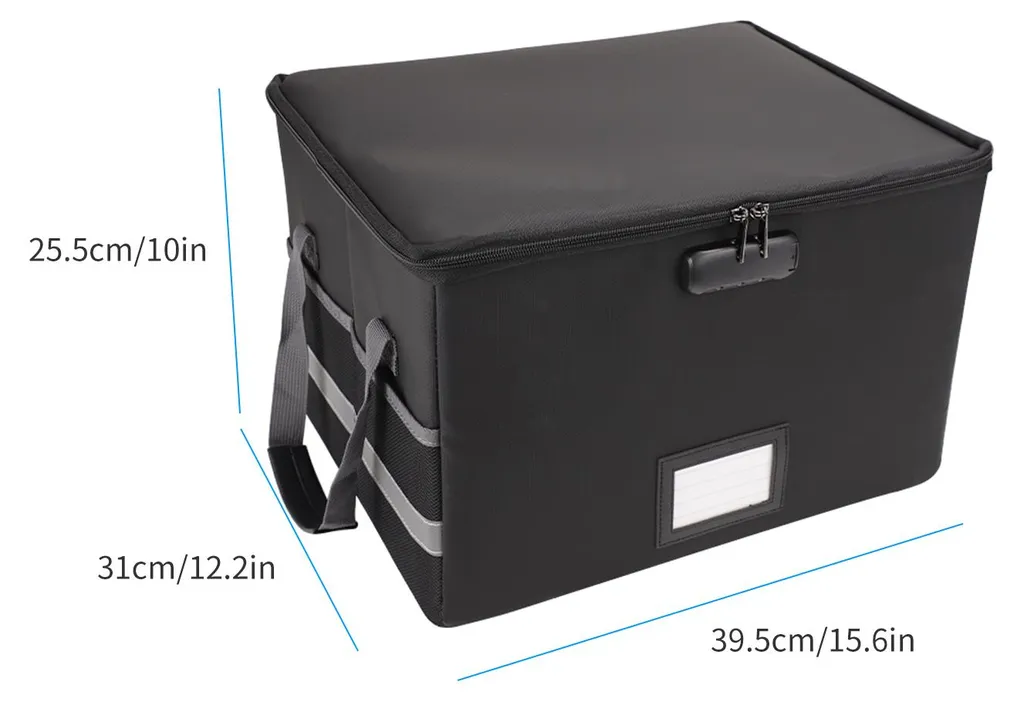 Organizer Documenti Ignifugo: Scatola di Sicurezza Impermeabile per Auto e Casa - 7