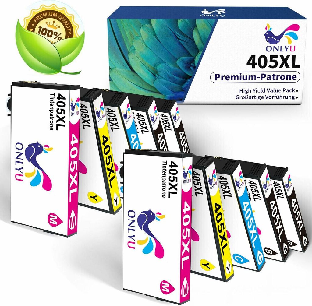 10er Pack Druckerpatronen 405 405XL kompatibel für Epson WF-4830