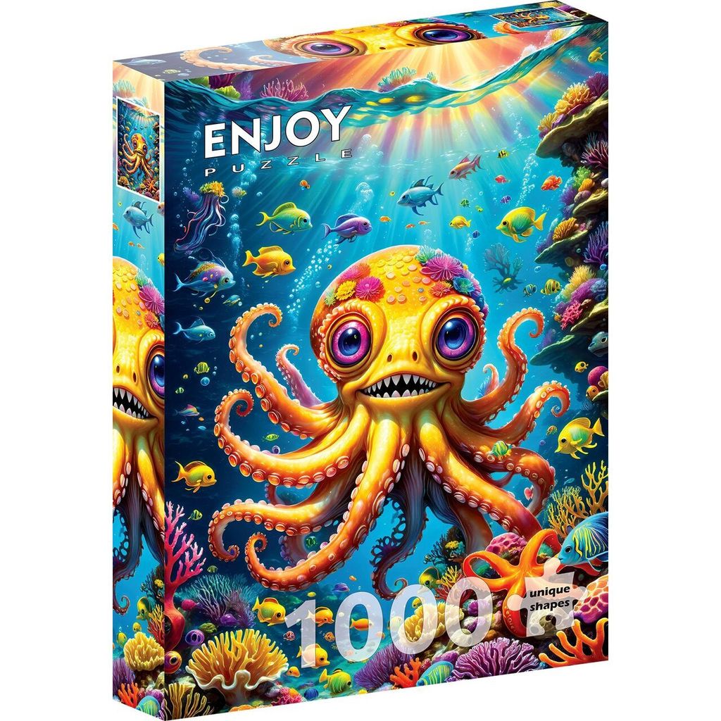 Puzzle 1000 pièces Enjoy – Mignon Poulpe Image du produit 