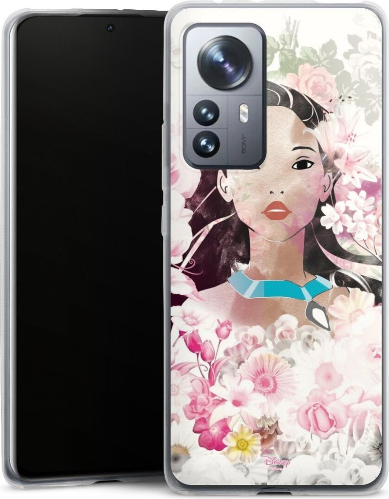 DeinDesign Slim Hülle für Xiaomi 12 Pro 5G Silikon Case Ultra Dünn Handyhülle Disney Offizielles Lizenzprodukt Pocahontas