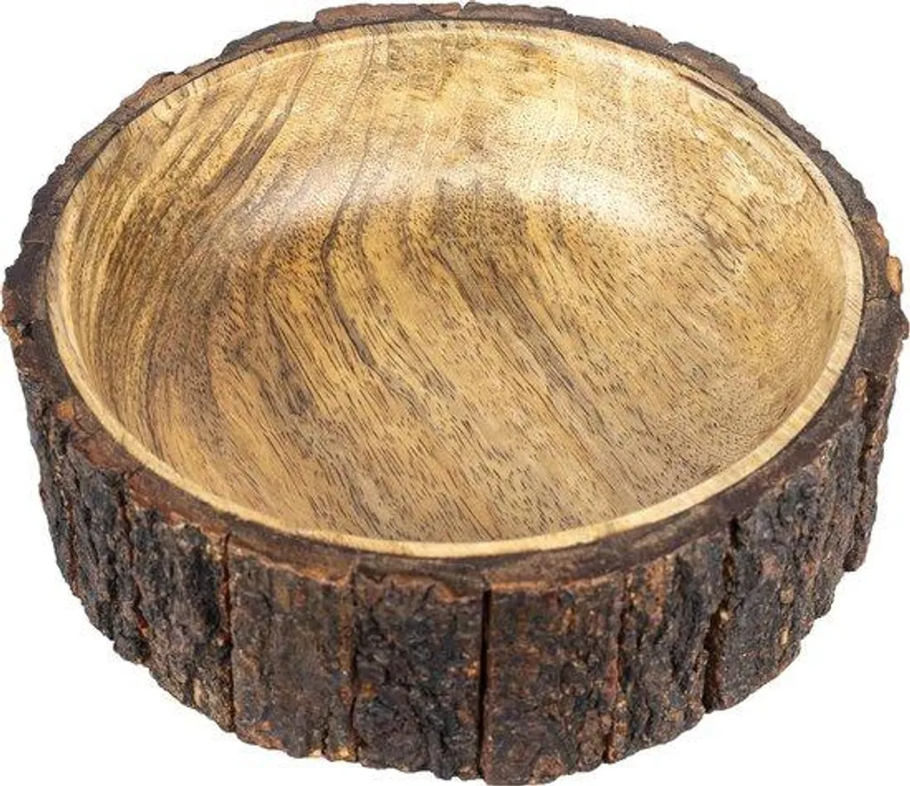 Contenant à noix en bois pour apéritif, format 19 cm, style scandinave