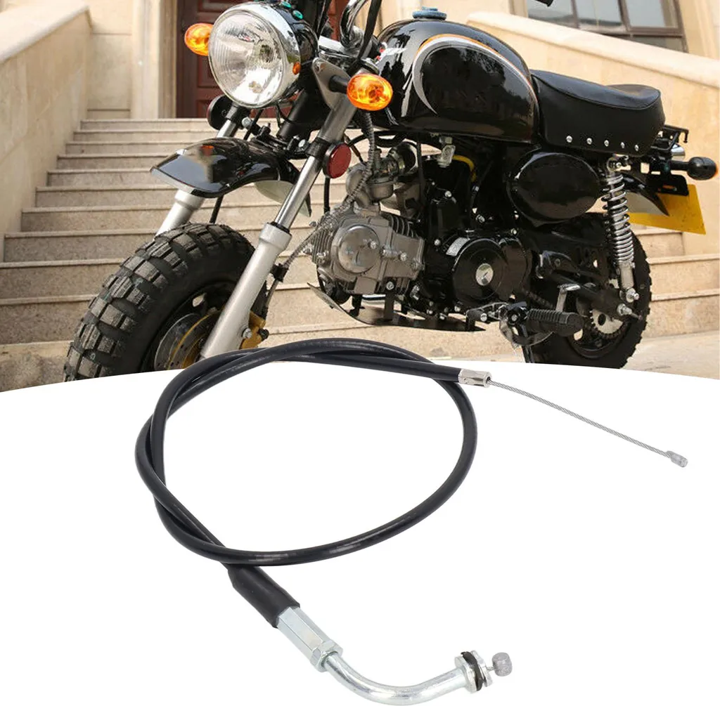 Cavo Gas 700mm per Honda Z50 Monkey Bike Z50A Z50R Ricambio Acciaio