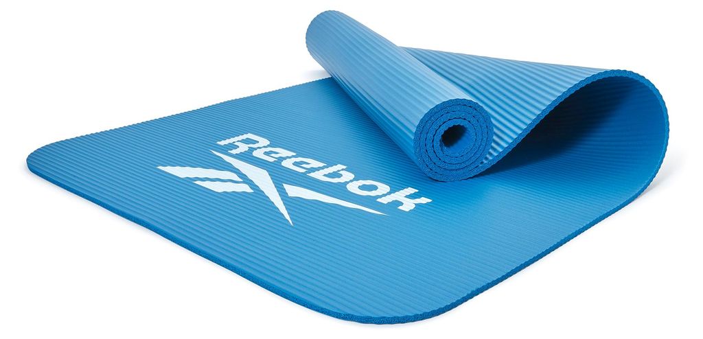 Reebok Yogamatte 100% NBR-Schaumstoff 7mm dick gepolstert Blau 173 x 61 cm