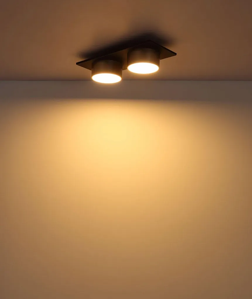 Plafonnier LED Design Métal 46cm : Solution Éclairage Anthracite Élégant - 3