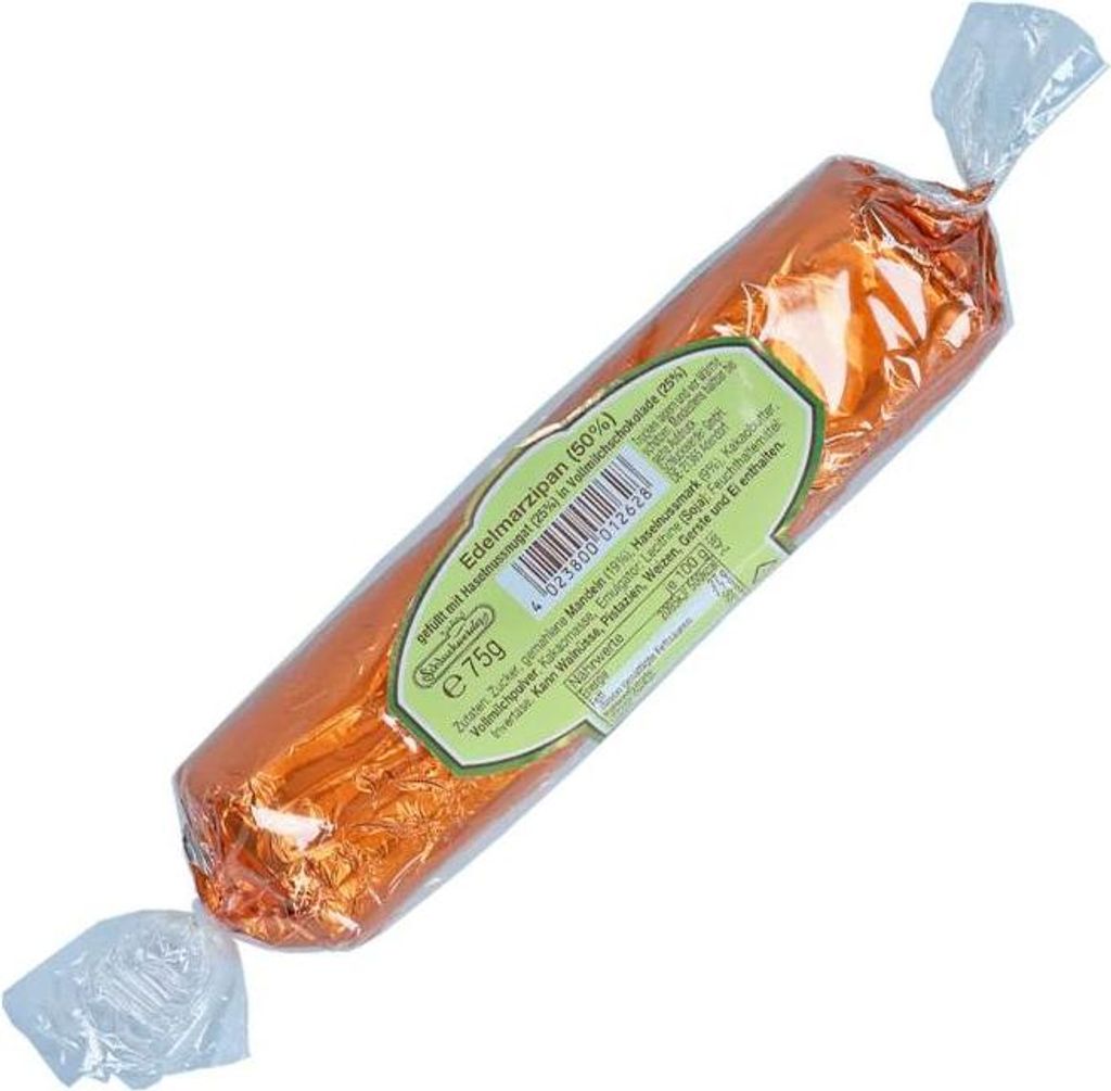 Schluckwerder Edelmarzipan Baumstamm Nougat 75g Produktbild 