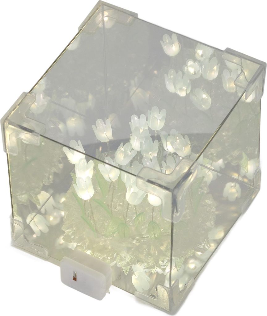 zrkadlová lampa 2 v 1 tulipánová kocka, LED, dekoratívne Obrázok produktu 