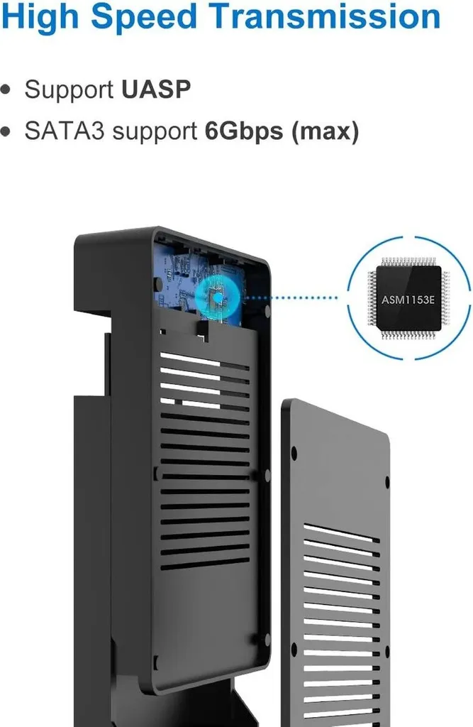 Inateck Festplattengehäuse 3.5 USB 3.0 RH6460