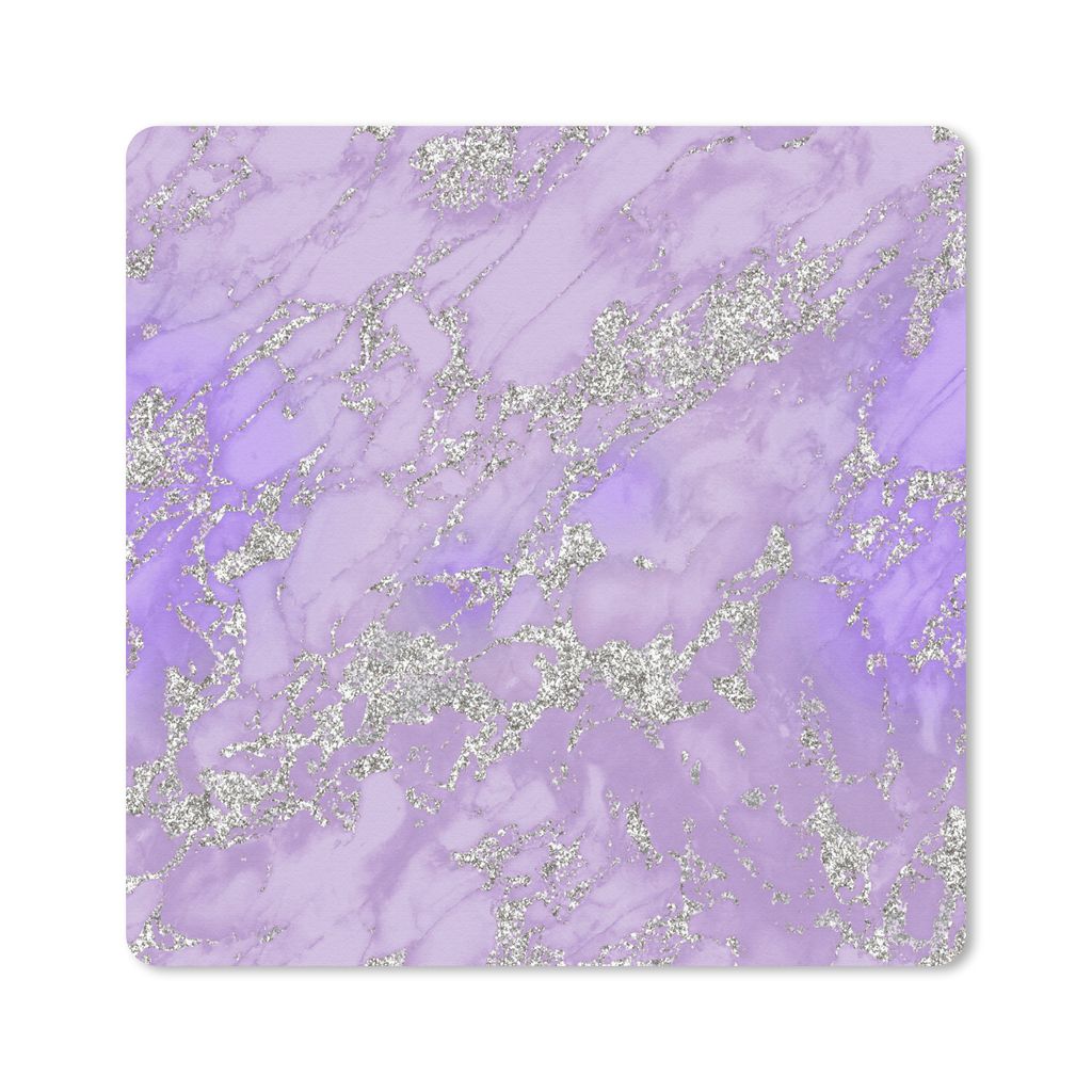 MuchoWow Mauspad Mousepad Marmor - Lila - Muster 30x30 cm - Mousepads - Maus Mat - Pad - Mausunterlage - Gaming