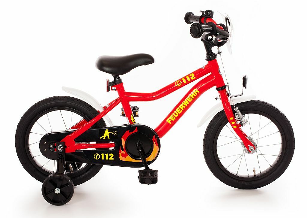 14 Zoll Kinderfahrrad Fahrrad Rahmen aus Kohlenstoffstahl Weiß/ Rot/Blau/Gelb DE 