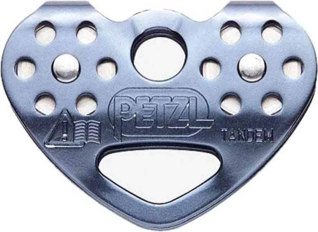 Poulie Haute Vitesse Petzl Tandem Speed Argentée en Acier Inoxydable