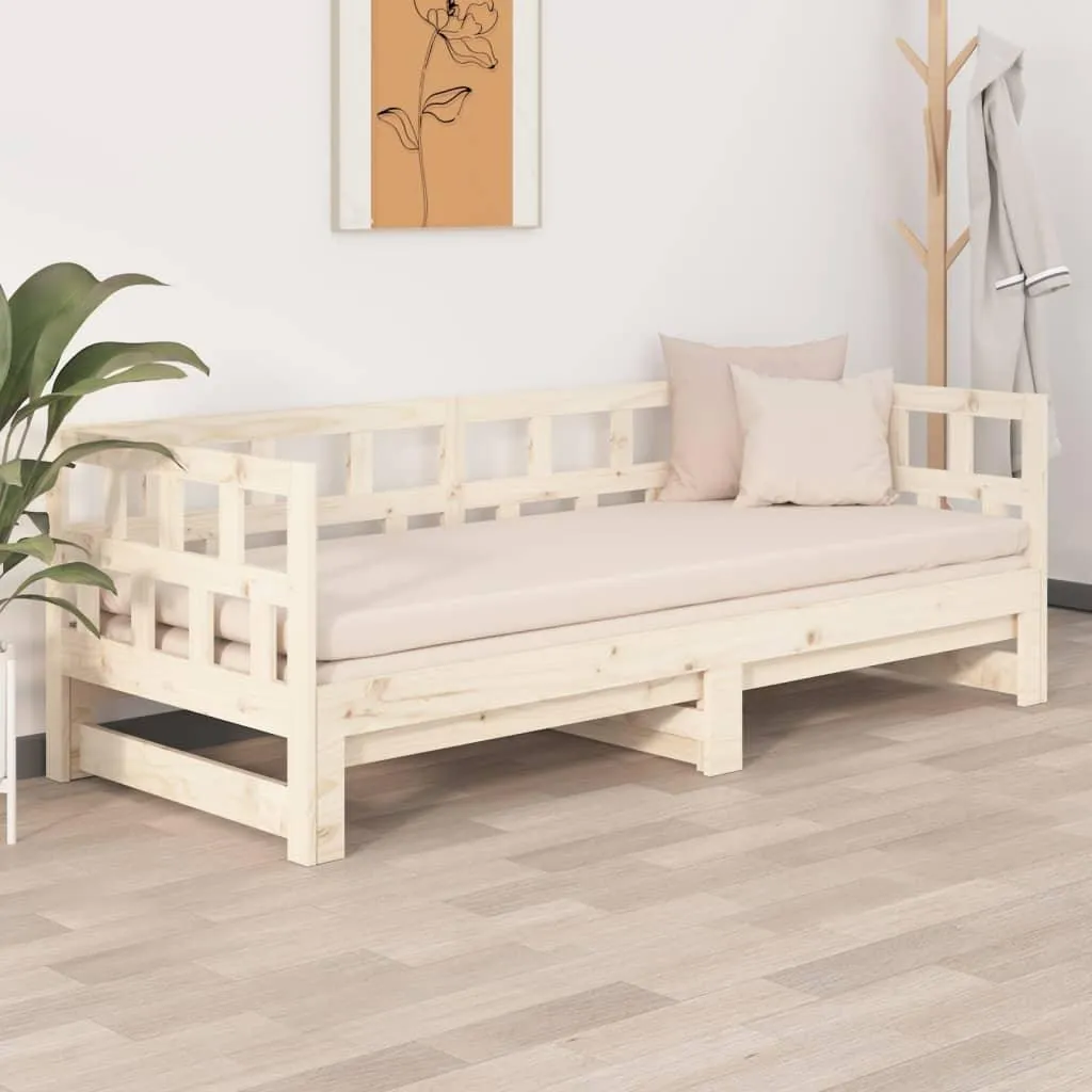 Lit de jour extensible en pin massif : la solution pour petits espaces