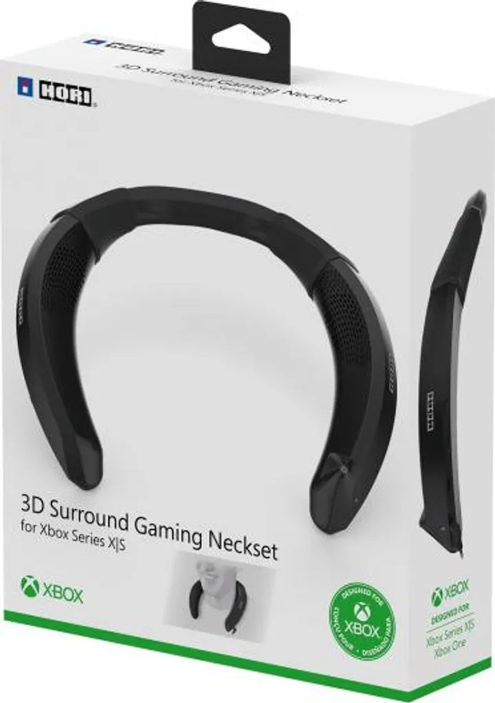 HORI Neckset Gaming 3D : Son Immersif et Design Ergonomique Noir avec Jack