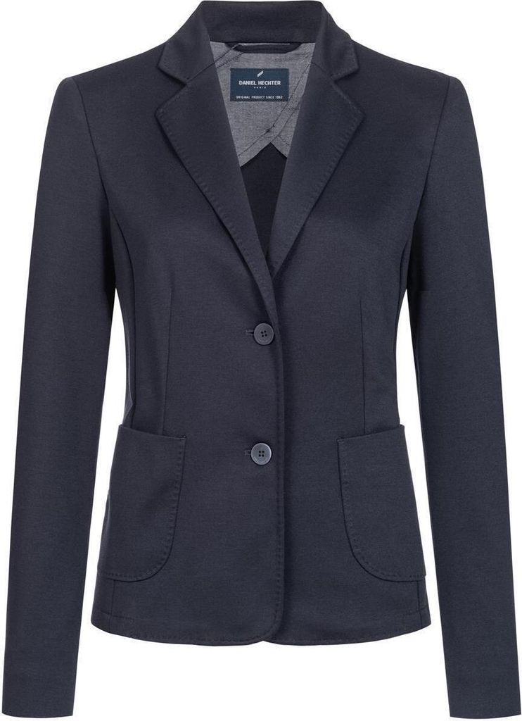 HECHTER Paris CASUAL Damen-Jerseyblazer Modern-Fit Blau 46