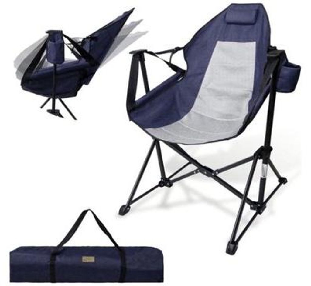 Klapstoel, tuinstoel, opvouwbaar, outdoor, strandstoel mit Kopfstütze