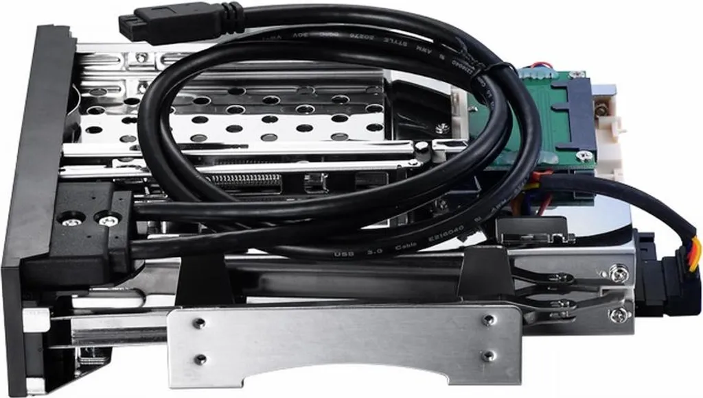 Station de Stockage Interne pour PC Fixe avec Baie Double SATA et USB 3.0