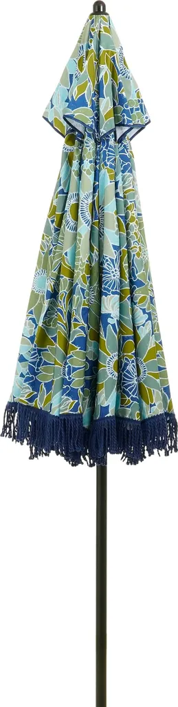 Parasol de Terrasse Bleu 220x220 cm pour Ombre Fraîche en Extérieur