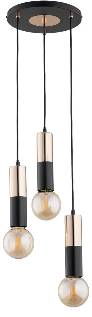 Suspension BOLID métal noir 85cm : l'éclairage idéal pour grands espaces