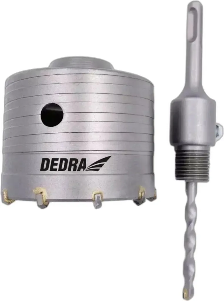 Foret Couronne 120mm pour Passage de Tuyaux et VMC avec Adaptateur SDS