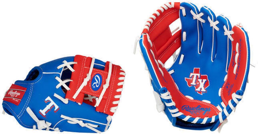 Rawlings MLB Logo Handschuhe LH 10 Zoll Team Rangers Produktbild 