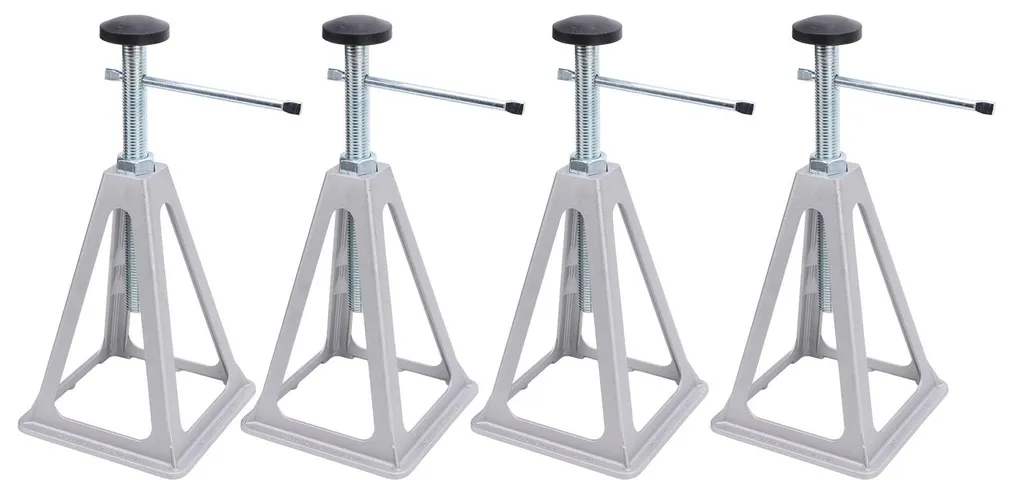 4 Crics de Stabilisation RV Réglables 28-44 cm avec Capacité de 2,7 t - 2