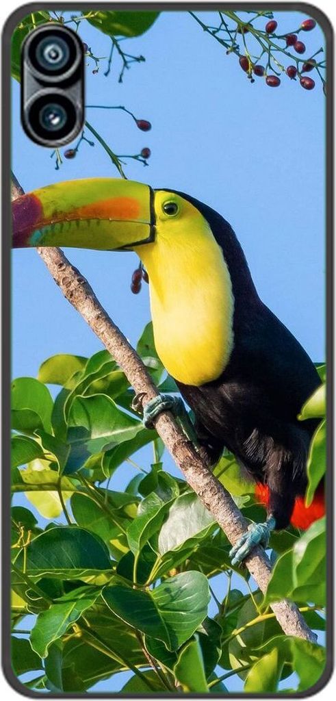 König Design Hülle kompatibel mit Nothing Phone 1 Kunststoff Soft Handyhülle - Handy Case Tucan