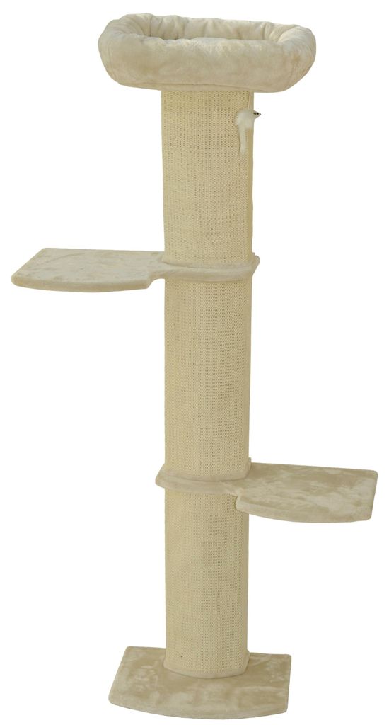 Wandkratzbaum Stella grau 186 × 45 × 39 cm – Beige Produktbild 