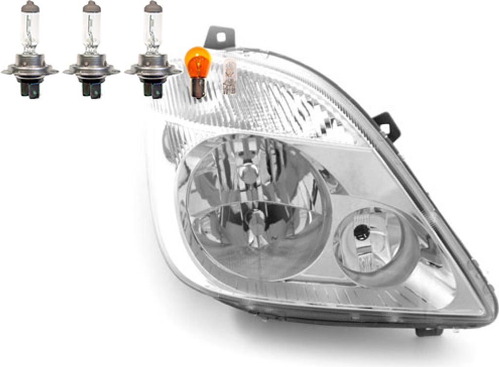 Johns, Scheinwerfer Halogen passend für Mercedes Sprinter 906 06-13 RE B + Leuchtmittel 9068200661 A9068200661