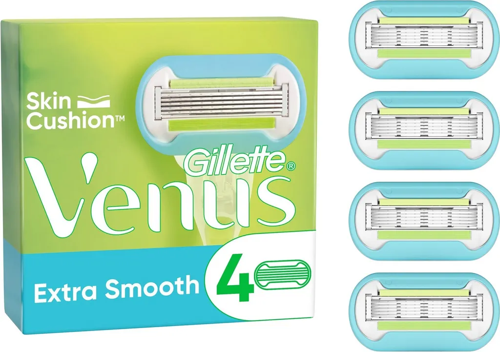 Gillette Venus Extra Smooth : 5 Lames Haute Précision pour Femme x4