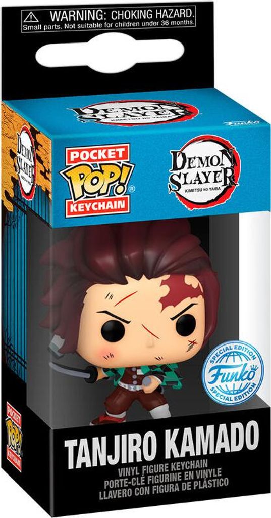 Statuetta Funko POP Keychain Demon Slayer  Tanjiro Kamado Immagine del prodotto 