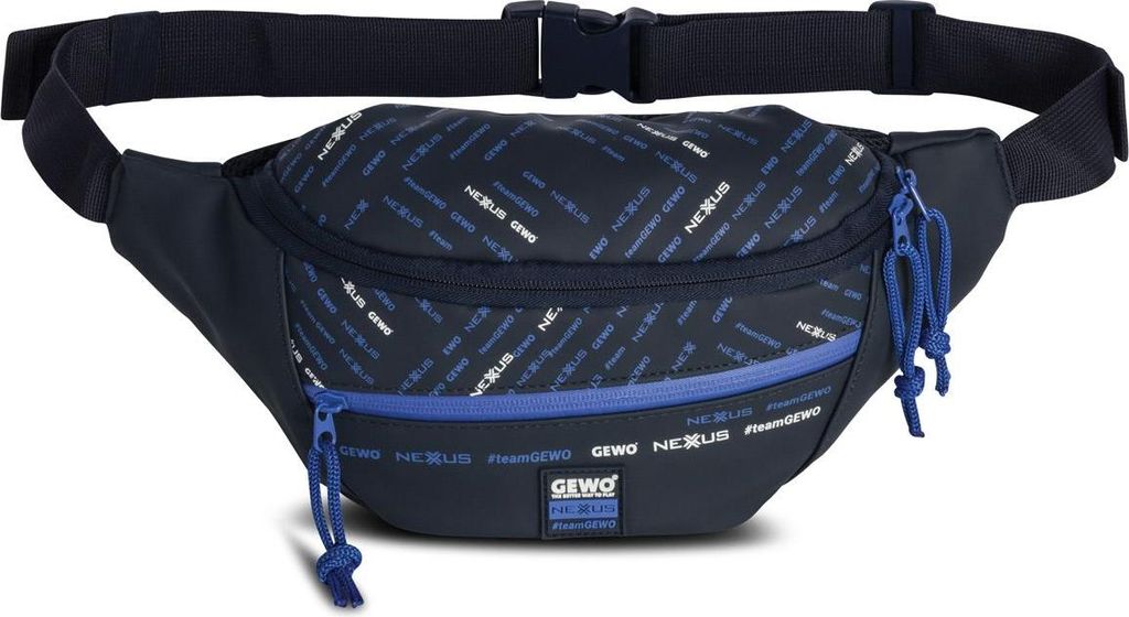GEWO Gürteltasche Nexxus Bauchtasche Herren Damen Wasserdichte blau