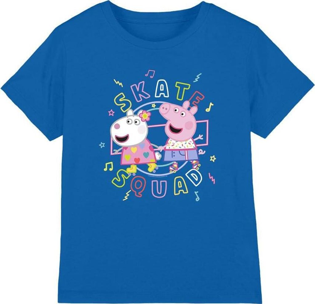 Peppa Pig - "Skate Squad" T-Shirt für Kinder TV5162 (104) (Königsblau)